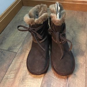Fur-lined boots